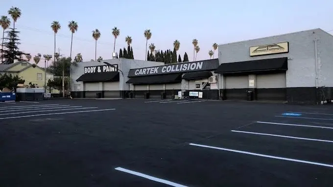 Cartek Collision shop front, Eagle Rock