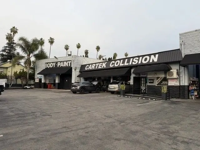 Collision repair work at Cartek Collision