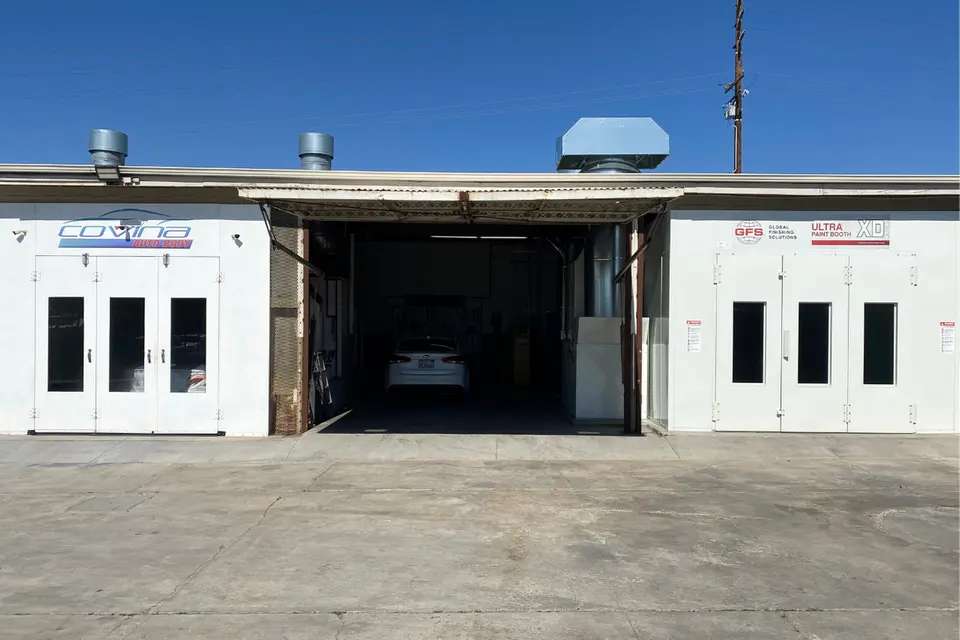 Paint booths at Covina Auto Body