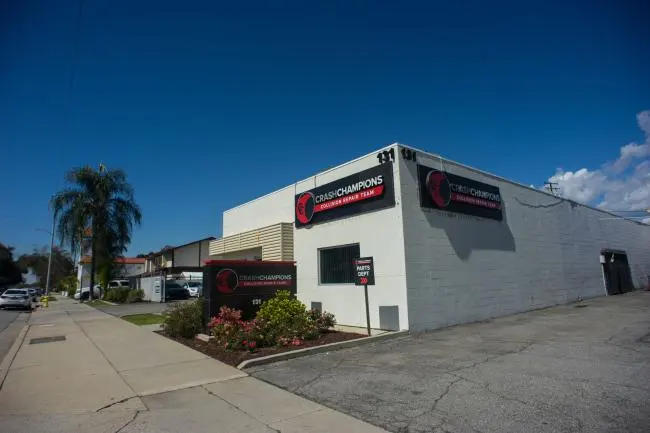 Exterior of Crash Champions Covina on 131 W Dexter St