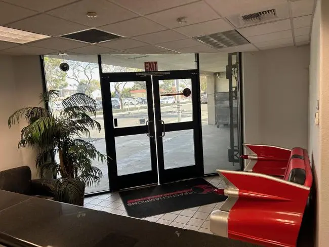 Interior repair bay of Crash Champions Downey West