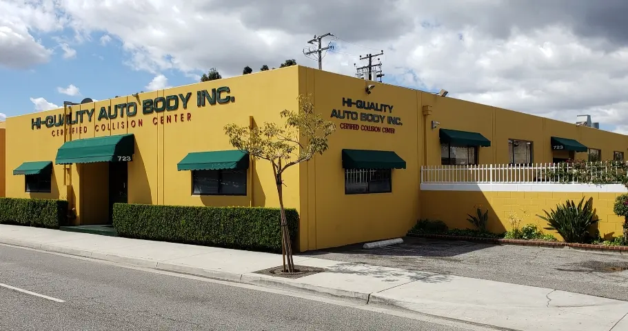Hi-Quality Auto Body building on S Fremont Ave in Alhambra