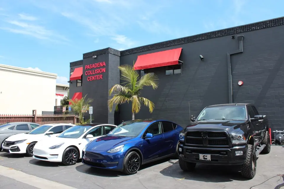 The Pasadena Collision Center facility on North Fair Oaks Avenue in Pasadena