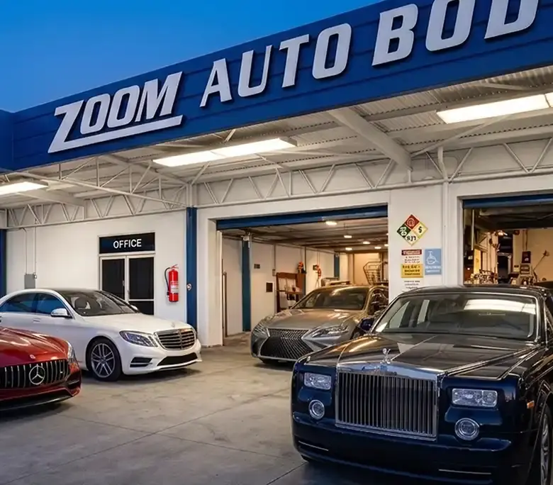 Zoom Auto Body collision repair shop in Pasadena